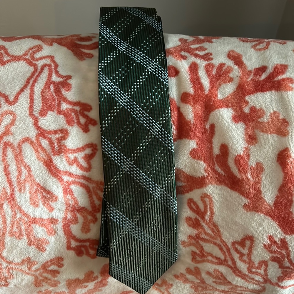 Men’s Oscar De Larenta tie in beautiful green and gray colors. 💚💚